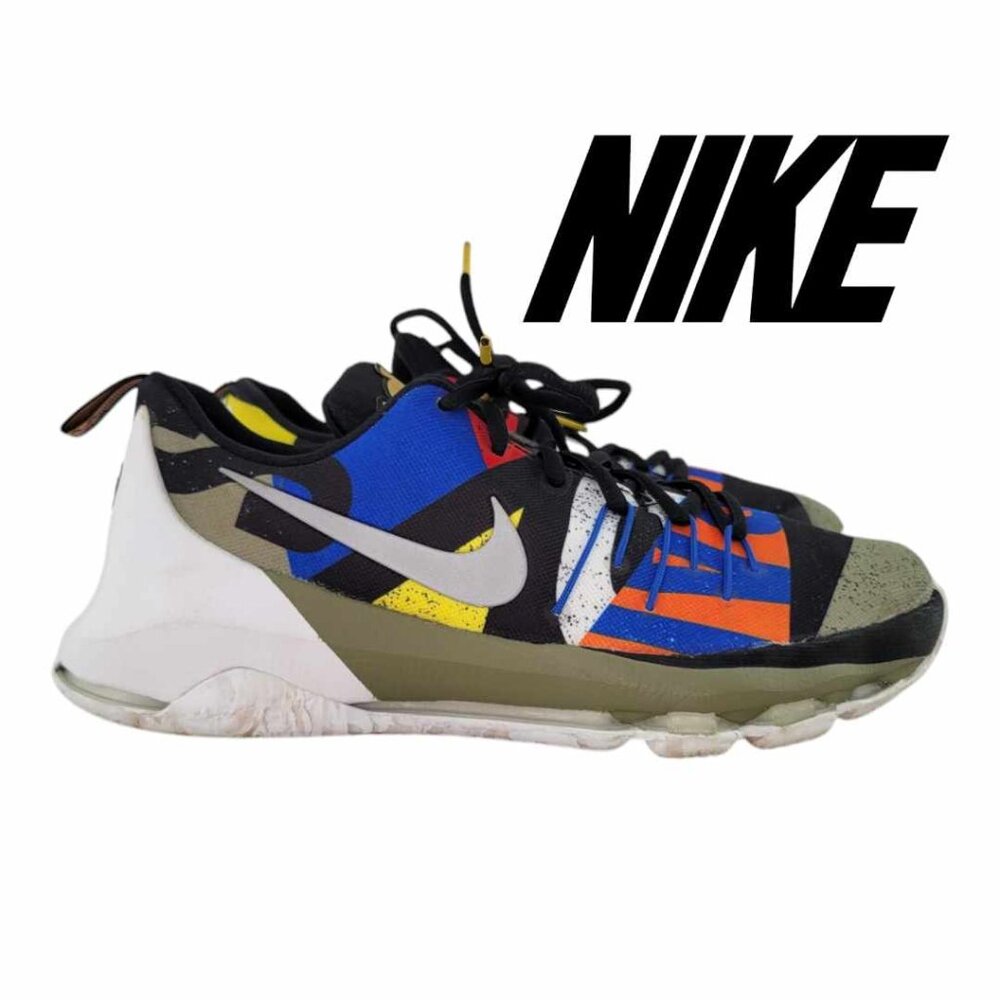 NIKE KD 8 All Star White Black Red Blue Basketball Shoes NEW Youth Girls Boys 7
